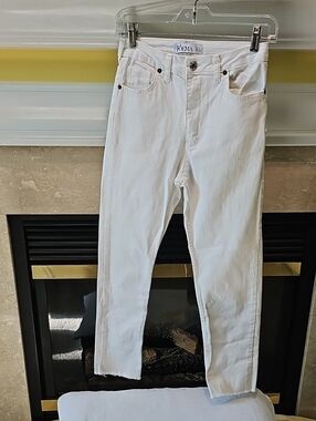 Poema Cream/White Jeans Size Extra Small